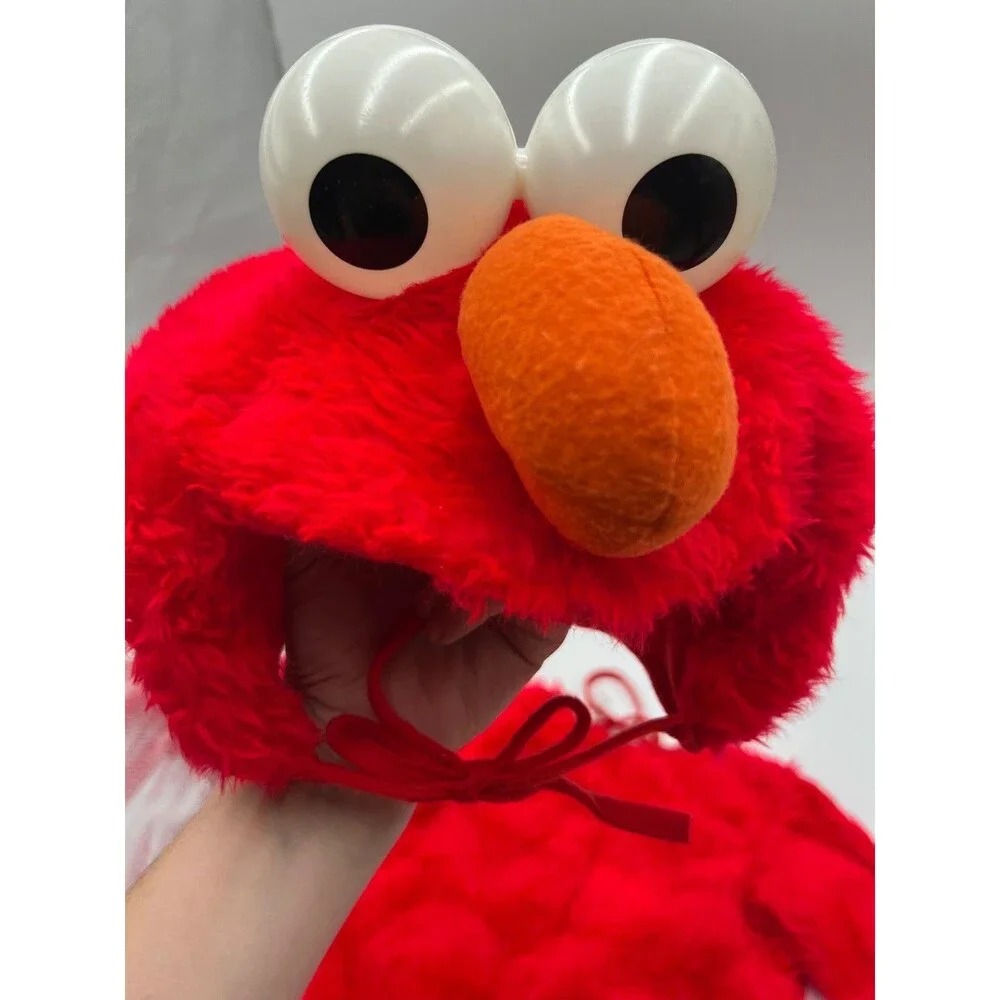 ELMO Sesame Street Comfy Soft REDFur Toddler 12 Month Halloween Costume slippers
